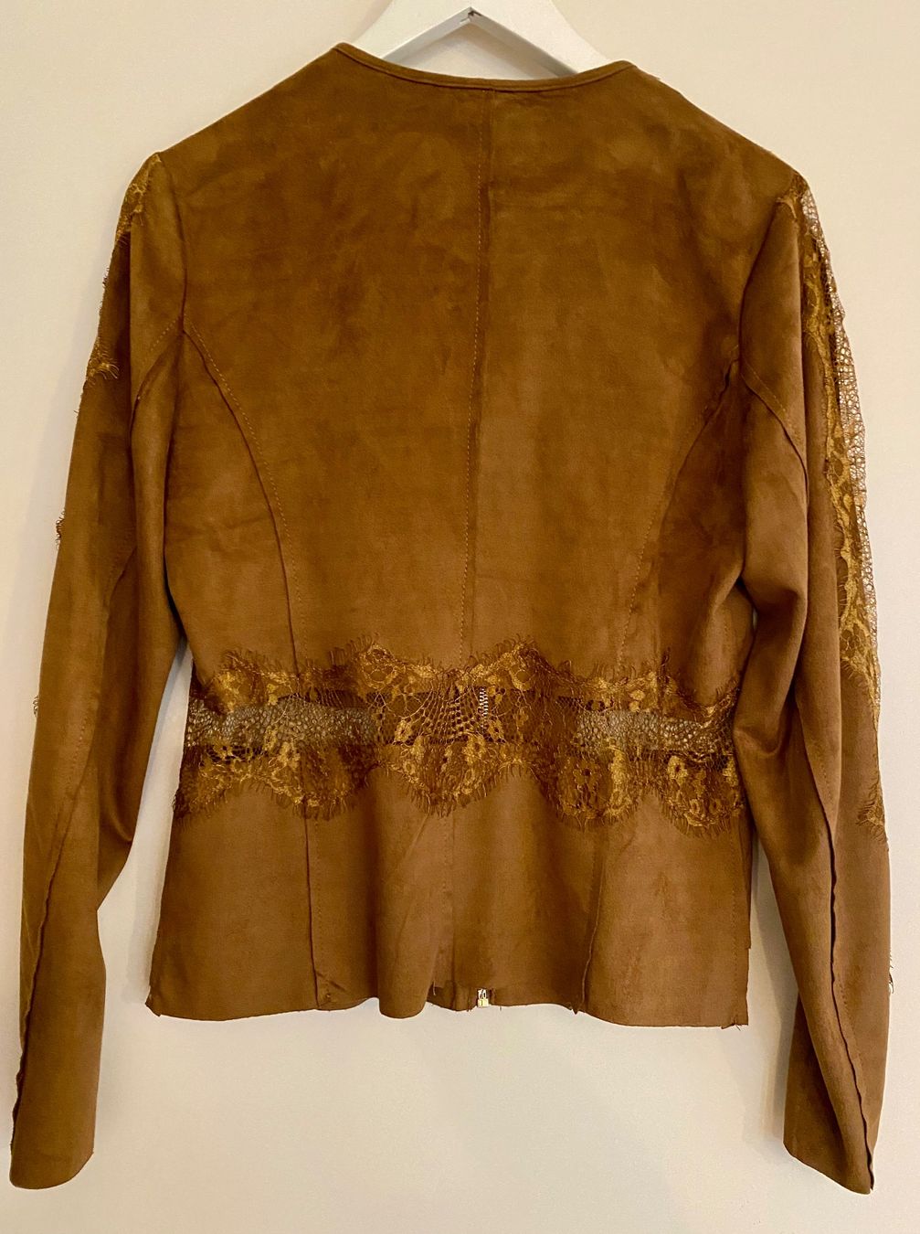 Jacken: Jacke in Wildleder-Optik, cognac, Gr. M – Gebraucht aus Zürich von Maria2021 1
