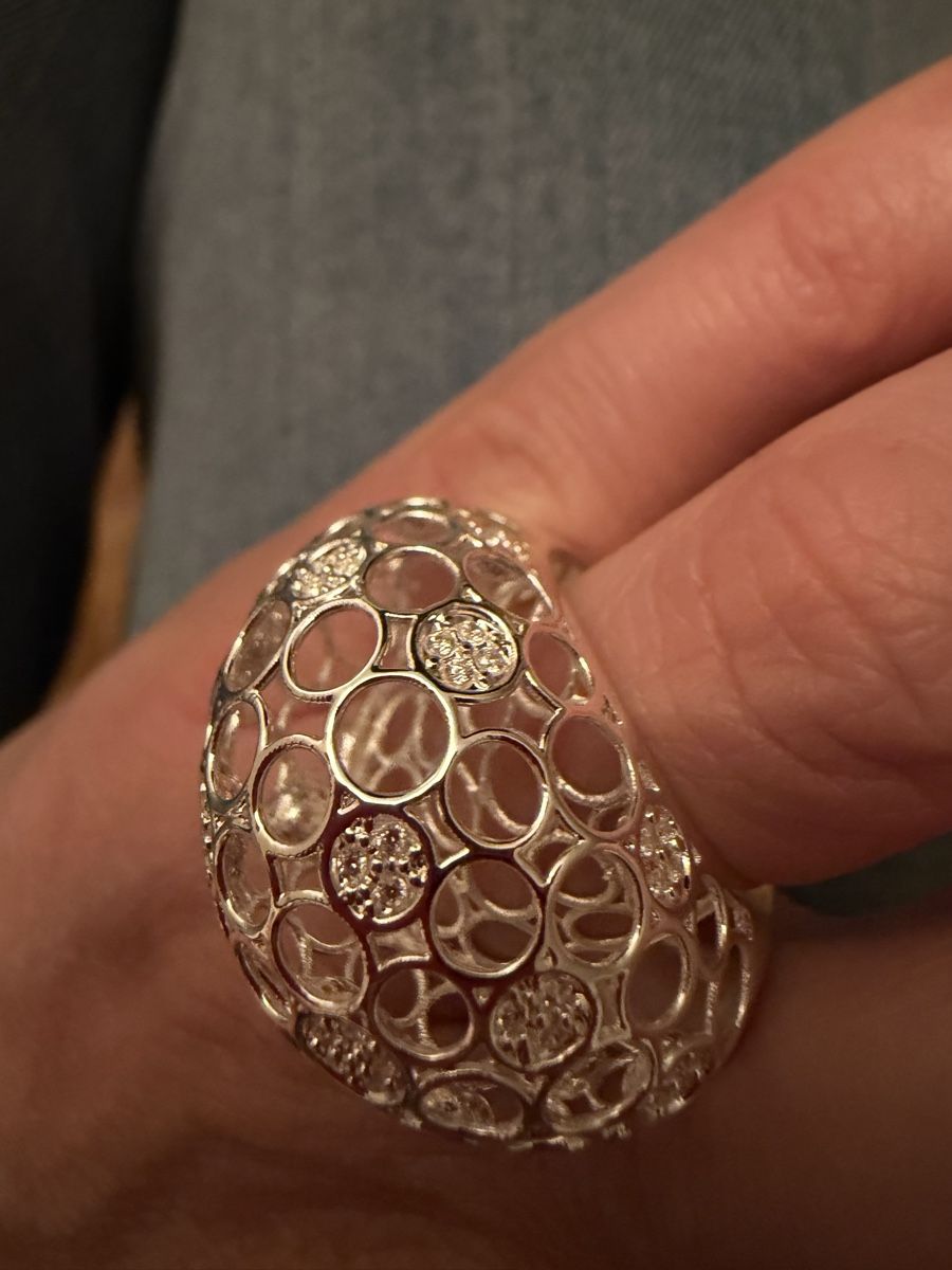 Anelli: Designer Ring Cut out Silber Zirkonia – Nuovo e nell'imballaggio originale da Muttenz venduto da stoeberi01 2