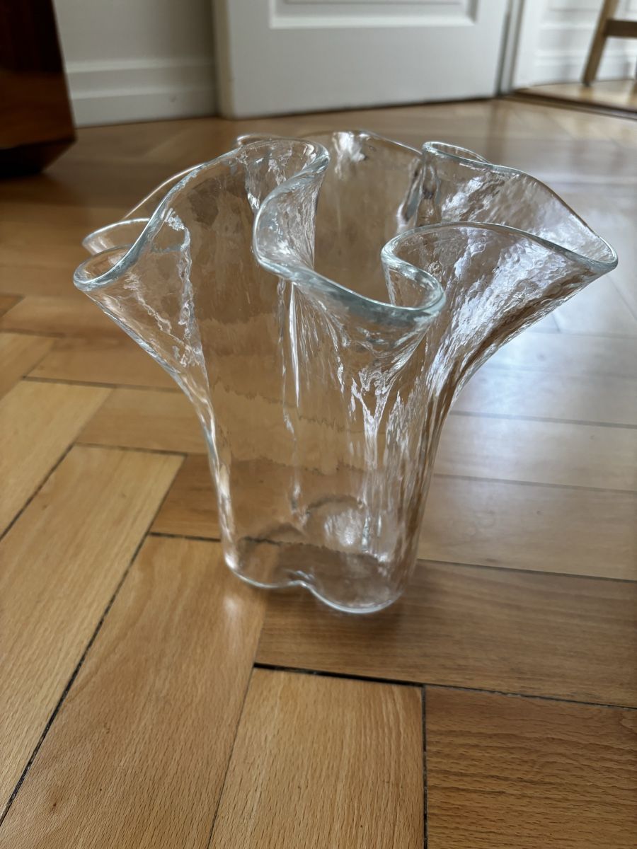 Vasen & Gefässe: Vintage Midcentury Modern Vase Glas – Gebraucht aus Zürich von kleinervogel 2