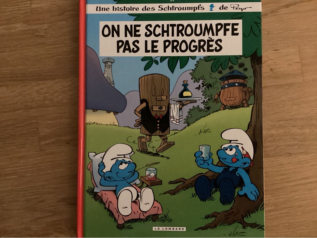 Fumetti: On ne schtroumpfe pas le progrès – Usato da Birmenstorf AG venduto da Hoerminator