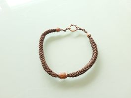 Chaine de montre ancienne en cheveux 