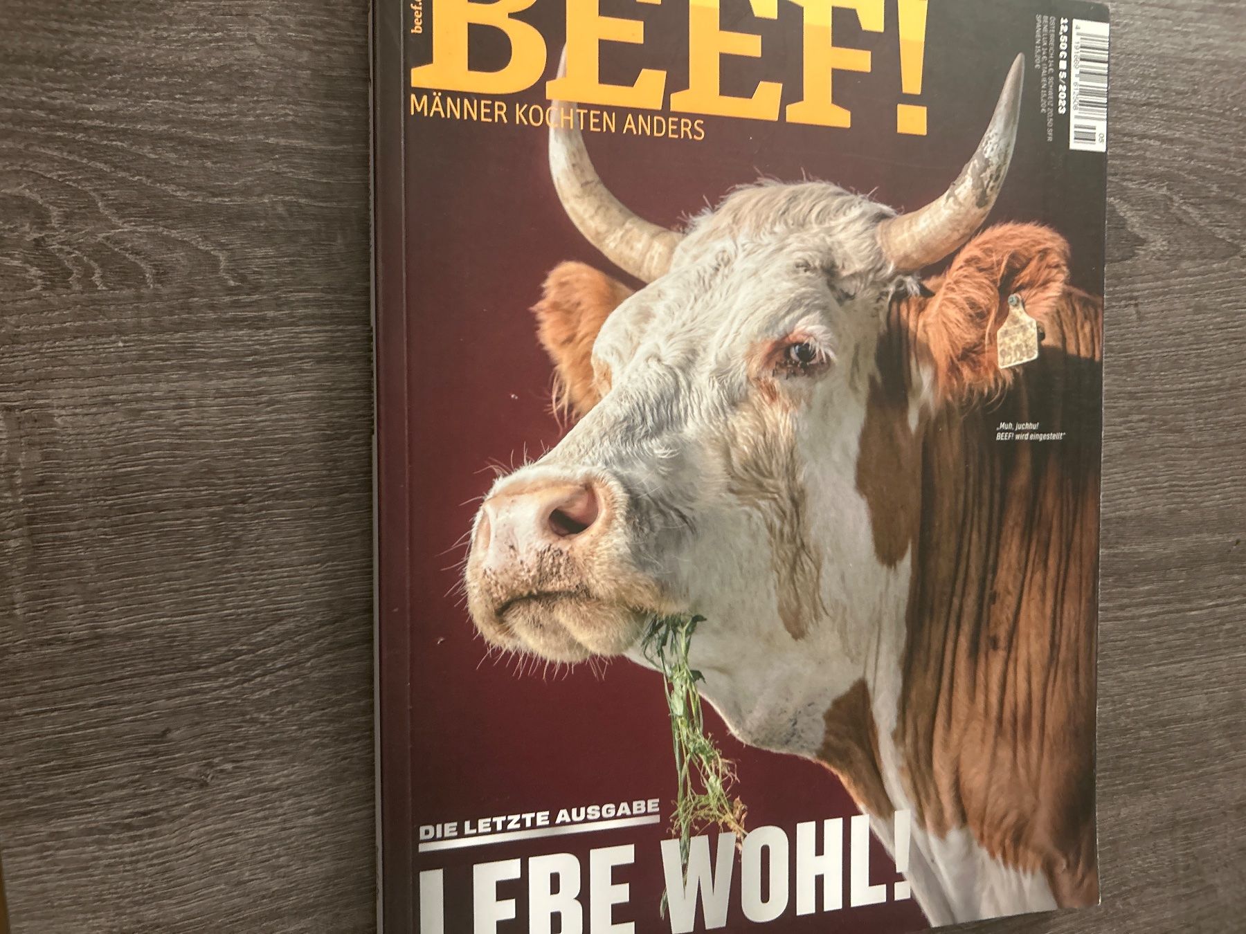 Riviste & Magazine: BEEF MÄNNER KOCHEN ANDERS Magazin Ausgabe 77 – Usato da Zollikerberg venduto da Lukem01