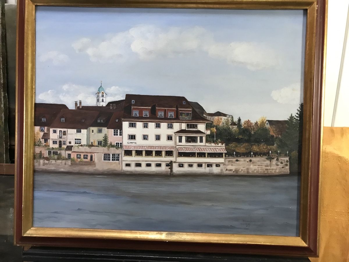 Dipinti: Gemälde Rheinfelden signiert – Usato da Wolfhalden venduto da SecondAntique 1