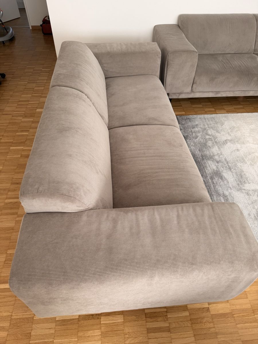 Divani: 2x Sofa 3-Sitzer / Cord / Taupe – Usato da Zürich venduto da arbxhe 2