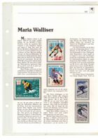 Briefmarken Maria WALLISER WM 1962 CHAMONIX Wintersport