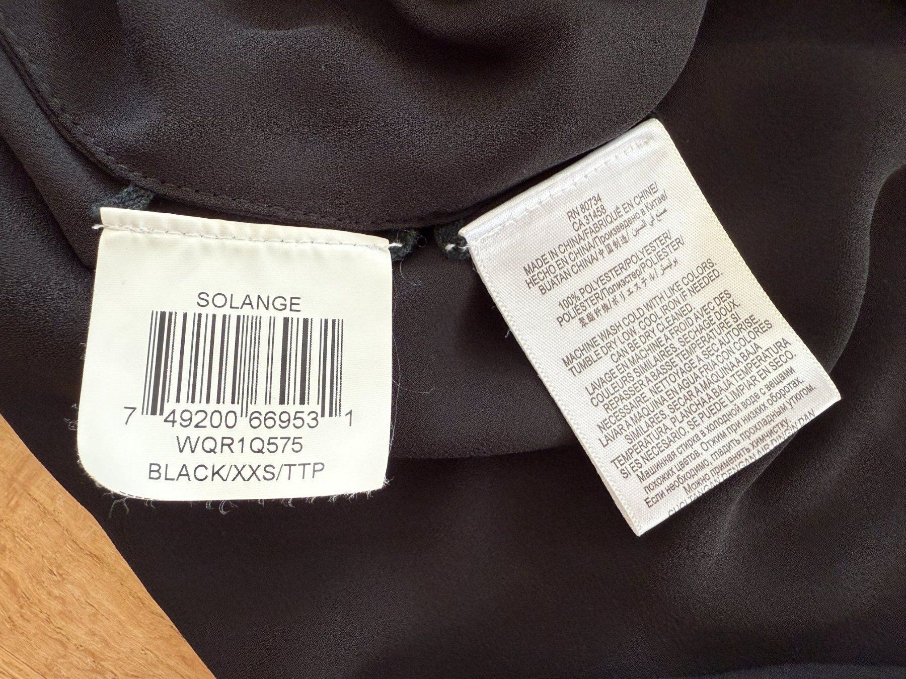 Top: Spende MSF - BCBGMAXAZRIA - schwarzes Top - Gr. XXS – Usato da Fällanden venduto da La_Natie 3