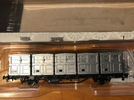 PIKO DB Container Tragwagen + 5x Container