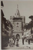 BASEL - Die Spalenvorstadt um 1890 - 23cm x 16cm