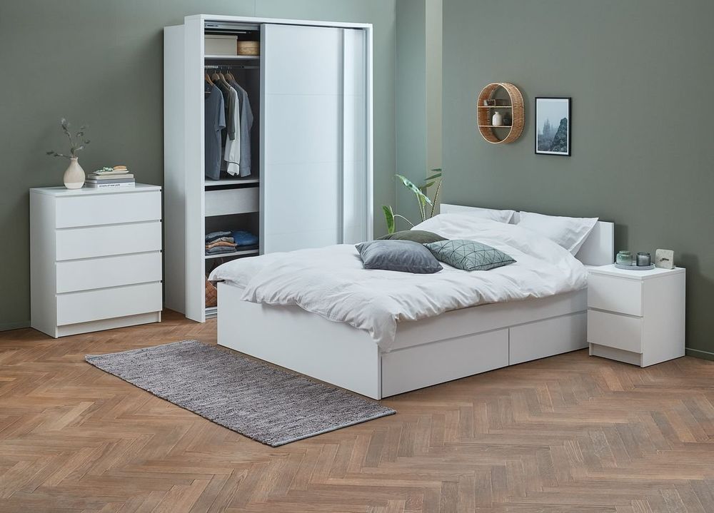 Bett "NEU" 140 x 200 Limfjorden Jysk weiss Kaufen auf Ricardo