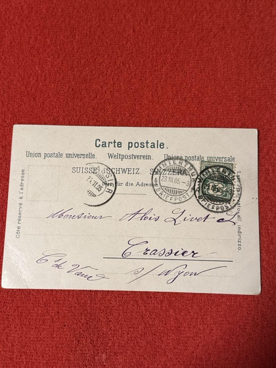Cartoline postali: Ak Winterthur Stadt Kirche 1905!! – Usato da St. Antönien venduto da and_75rc 1