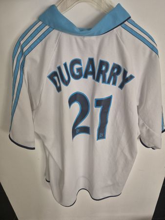 Maillot Olympique de Marseille 2000-2001 Dugarry 27 Adidas