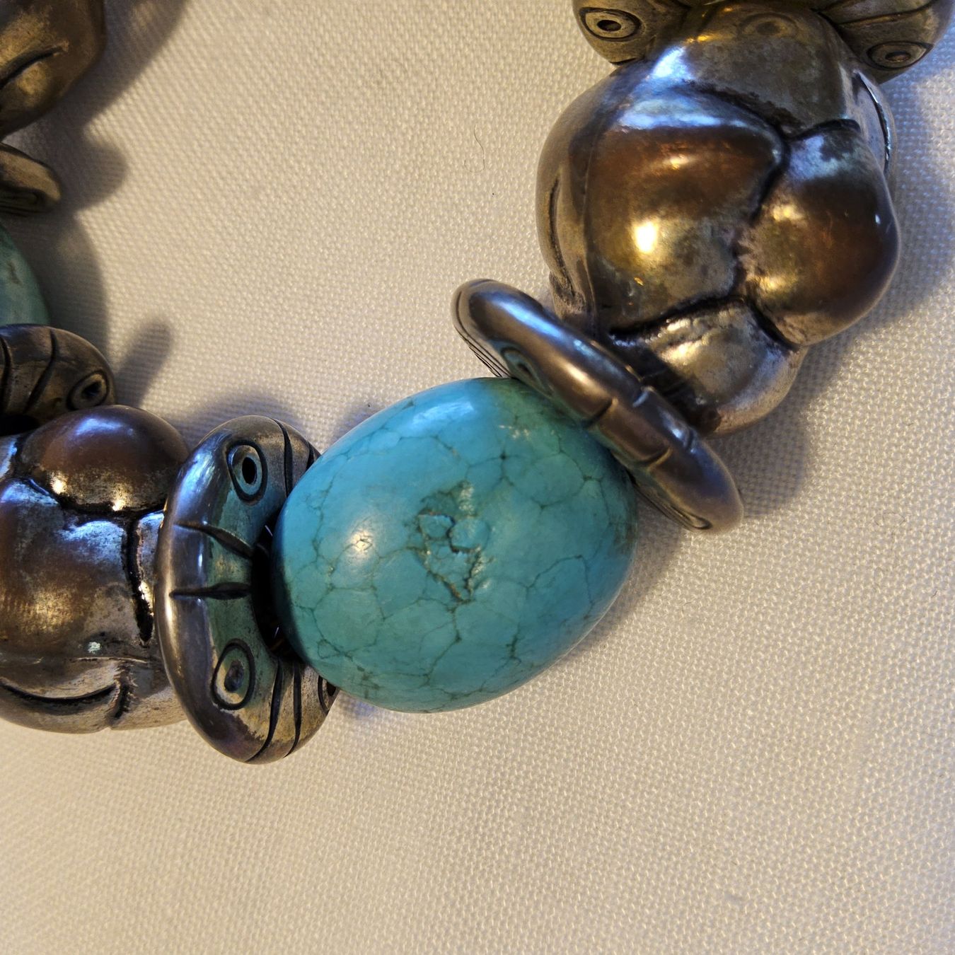 Bracciali & Braccialetti: Vintage Türkis Silber Armband – Usato da Zürich venduto da Aleick 7