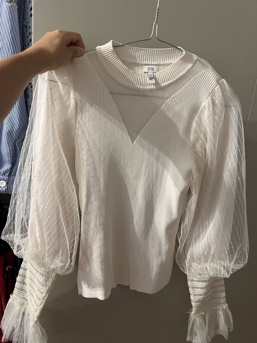 Maglioni & Felpe: Damen Pullover River Island Ballonärmel – Usato da Zürich venduto da R1908 1