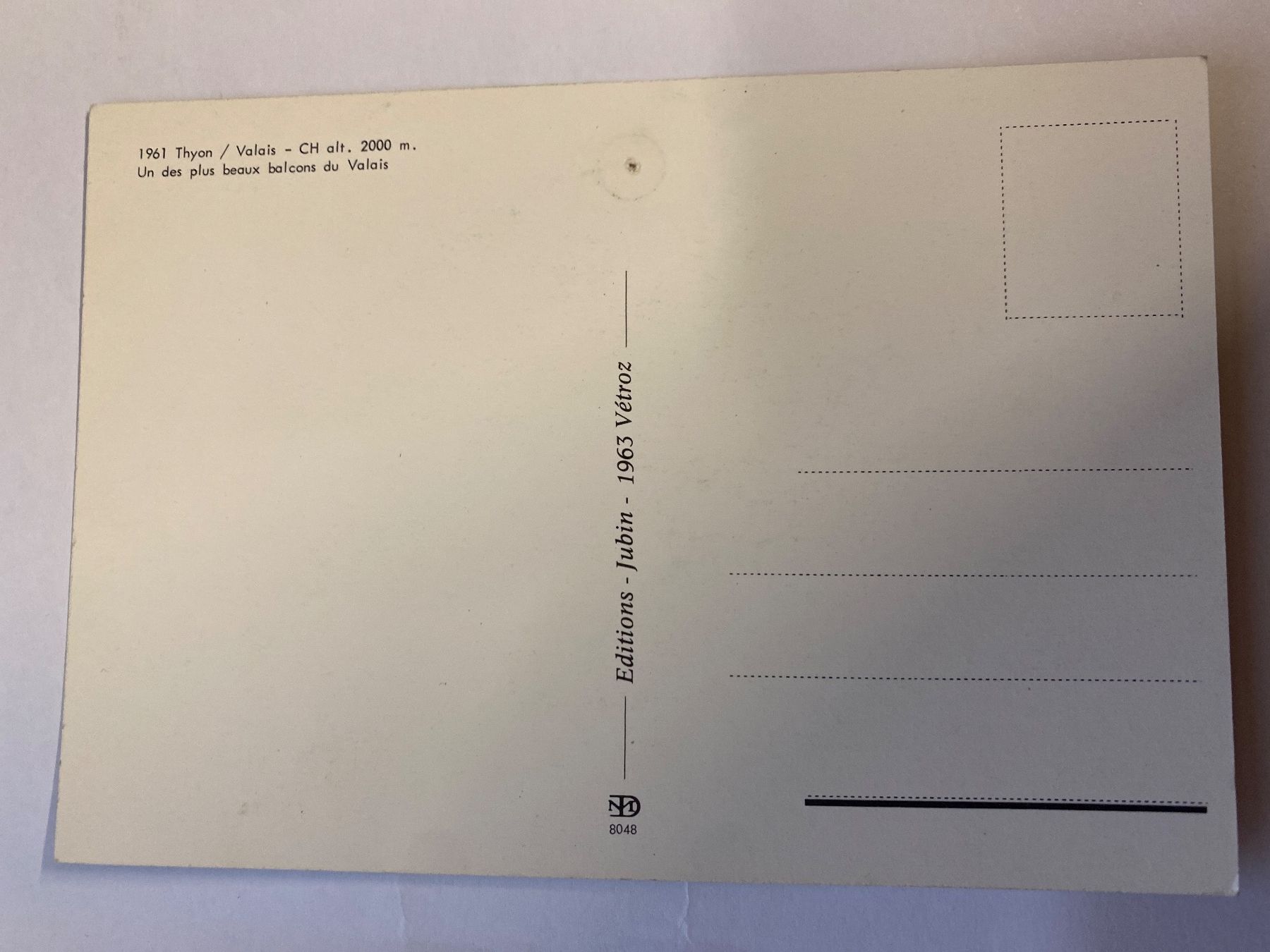 Cartoline postali: Carte postale vintage Thyon 2000 - Valais Suisse – Usato da Le Brassus venduto da cinema13 1