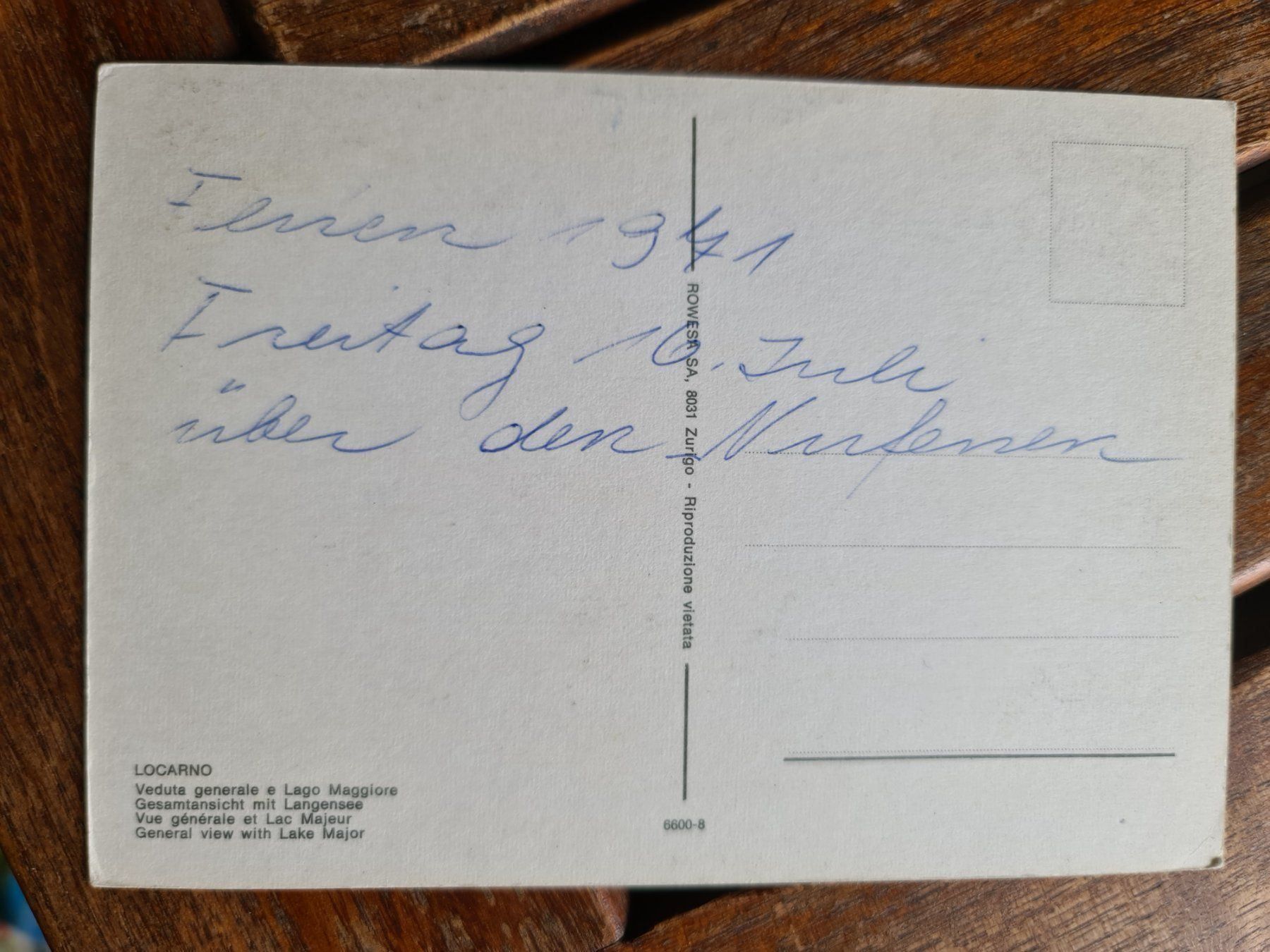 Cartoline postali: Ansichtskarte Locarno Schweiz – Usato da Dintikon venduto da Vexi 1