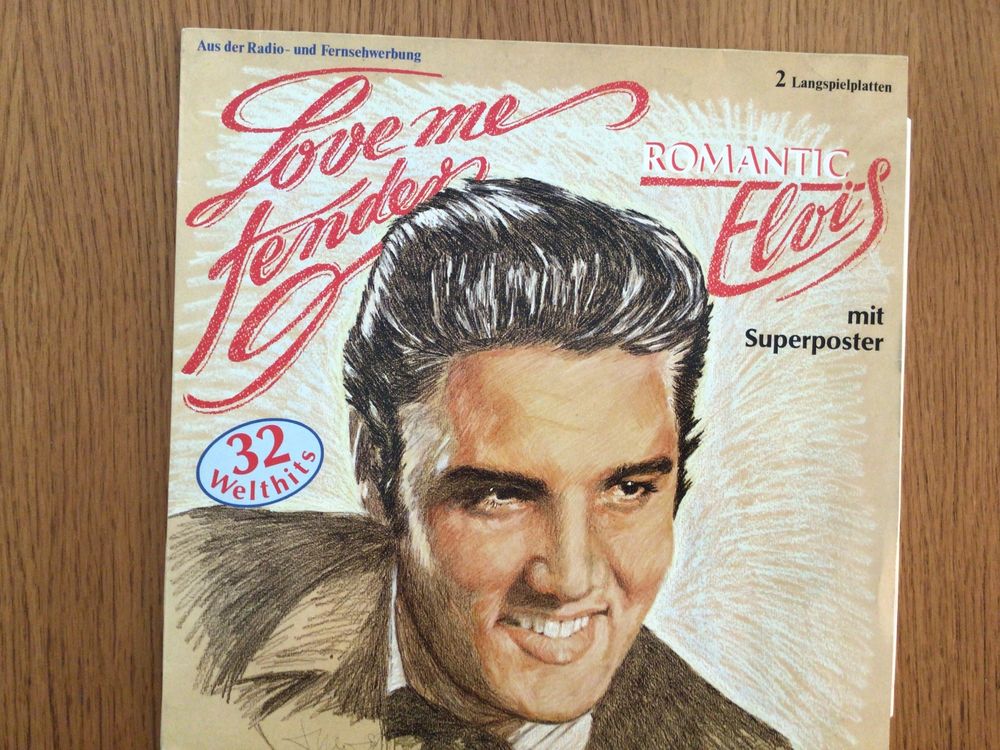 ELVIS PRESLEY, Love me Tender, Romantic Elvis, 2 LPs 1987 Kaufen auf