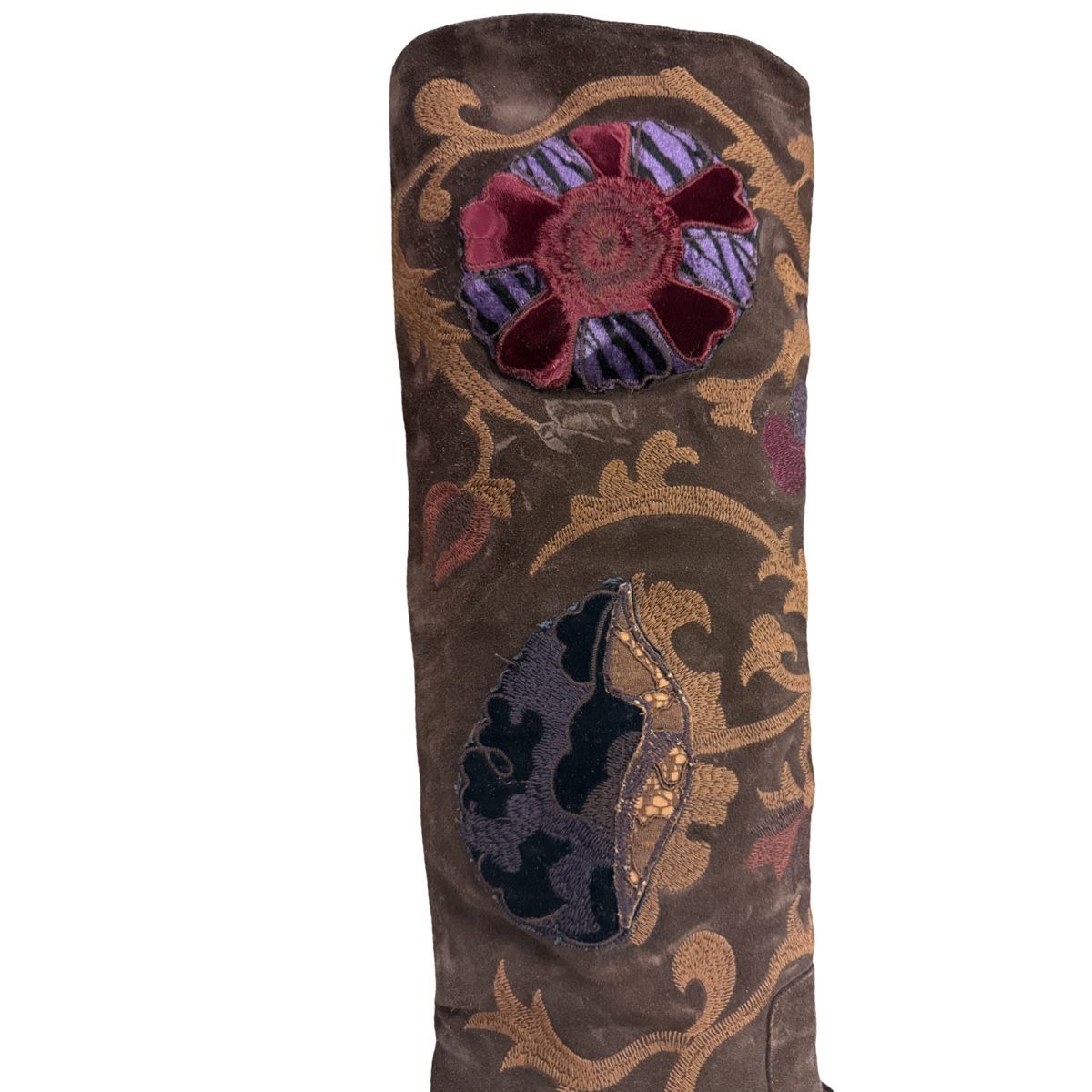 Baldinini Scarpe da donna: Brown Suede Embroidered Boots Size 38 Used – Usato da Bursinel venduto da rud_9mxh 1