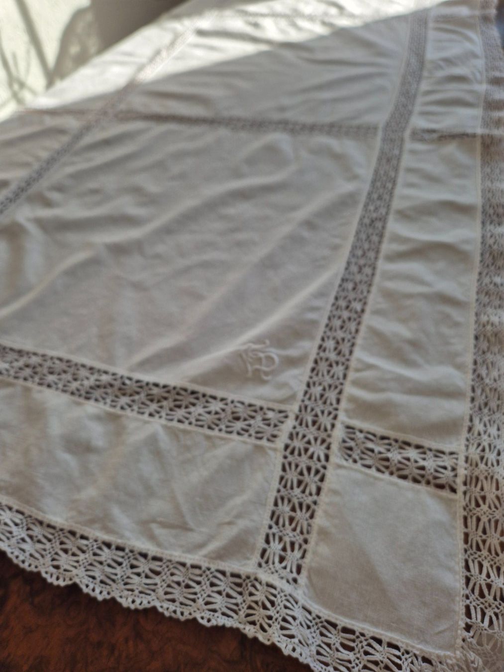 Sonstige Tischwäsche: Tischdecke, Halbleinen, Vintage! – Gebraucht aus Bern von aronari 4