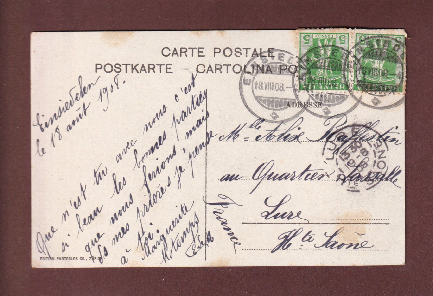 Cartoline postali: EINSIEDELN - Leute – Usato da Pully venduto da nicecards-shop 1