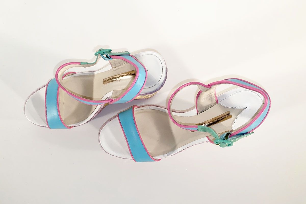 Scarpe da donna: Sophia Webster Plateau Espadrille Leder bunt Gr. 40 / 41 – Nuovo (secondo la descrizione) da Ballwil venduto da ClassicGallery 4