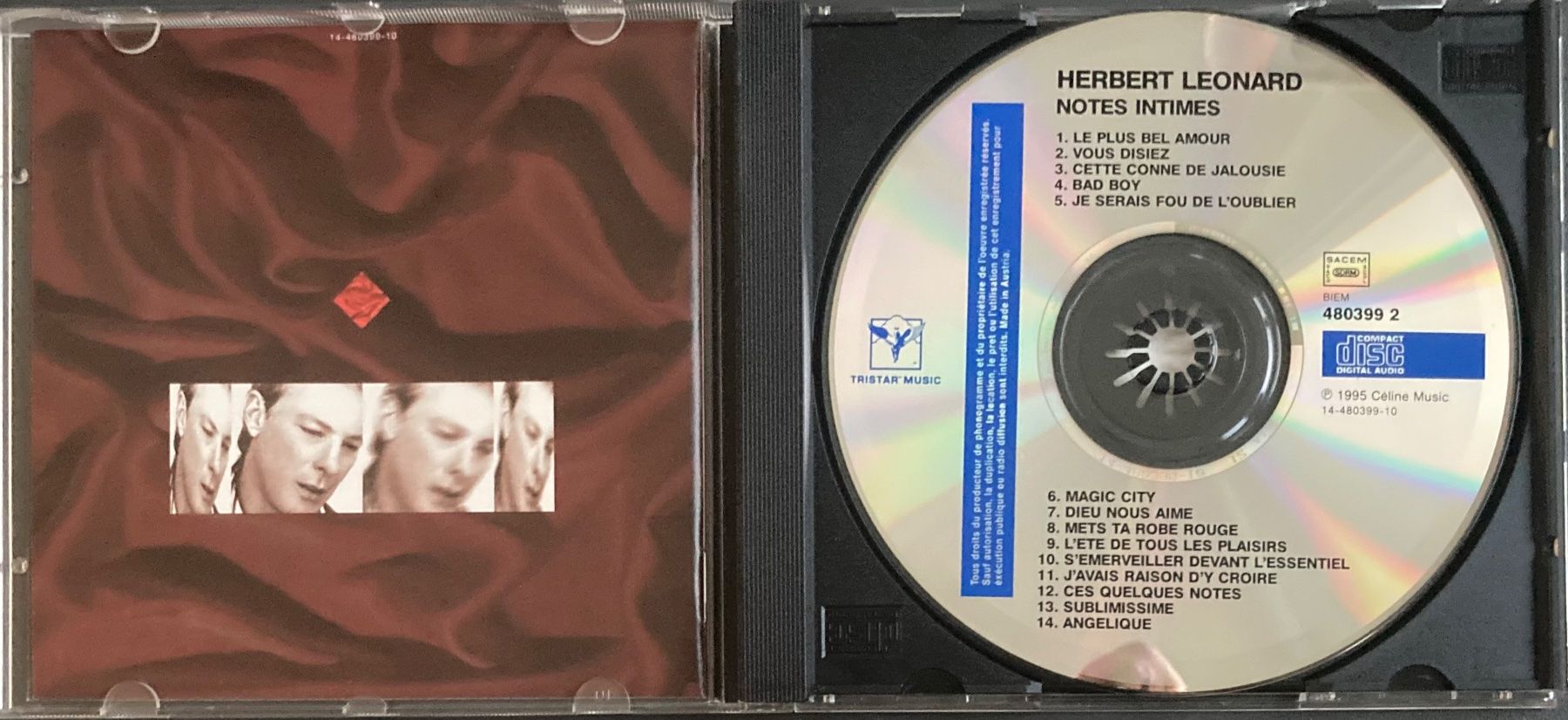 CD: HERBERT LEONARD - NOTES INTIMES – Usato da Poliez-Pittet venduto da Newtown-Records 2