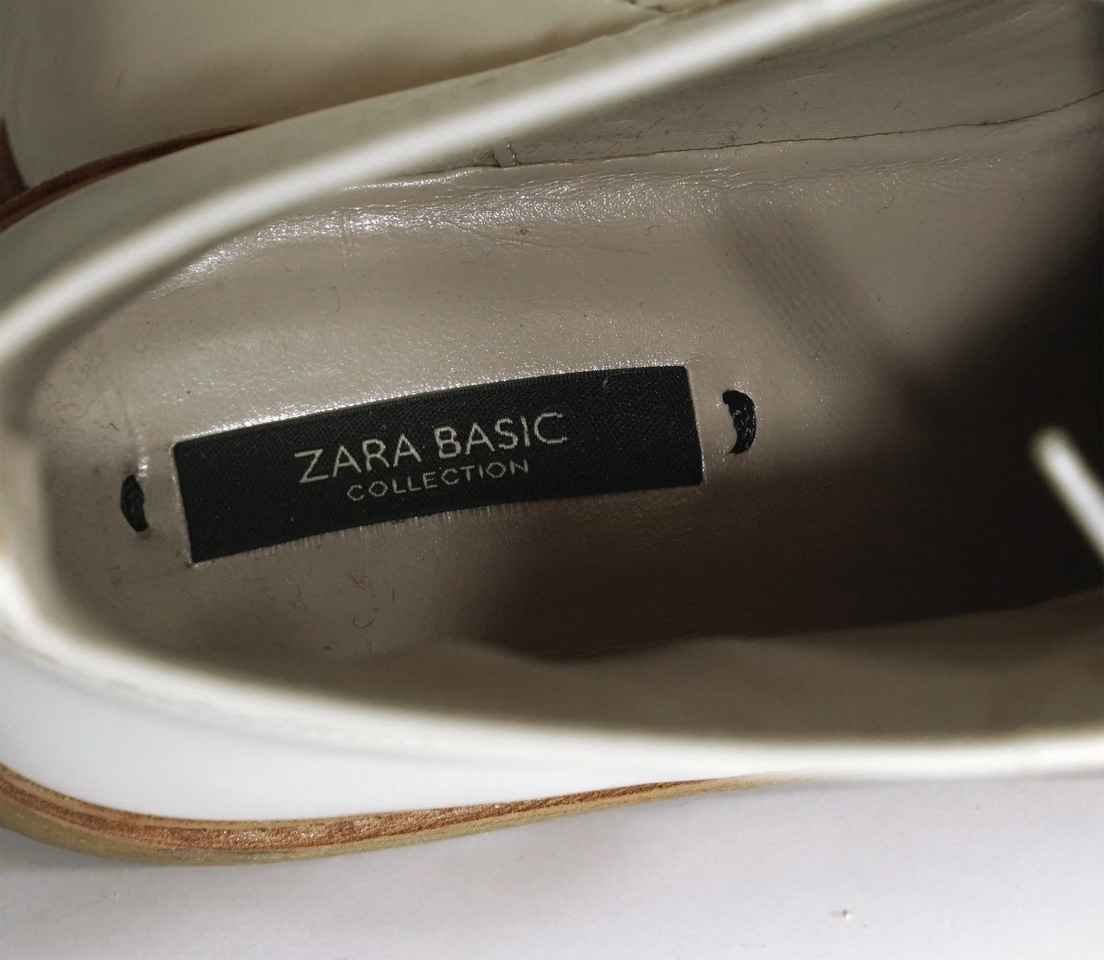Zara Scarpe da donna: weisse Schnürboots im Classic Style – Usato da Meggen venduto da 1Class2Hand 4