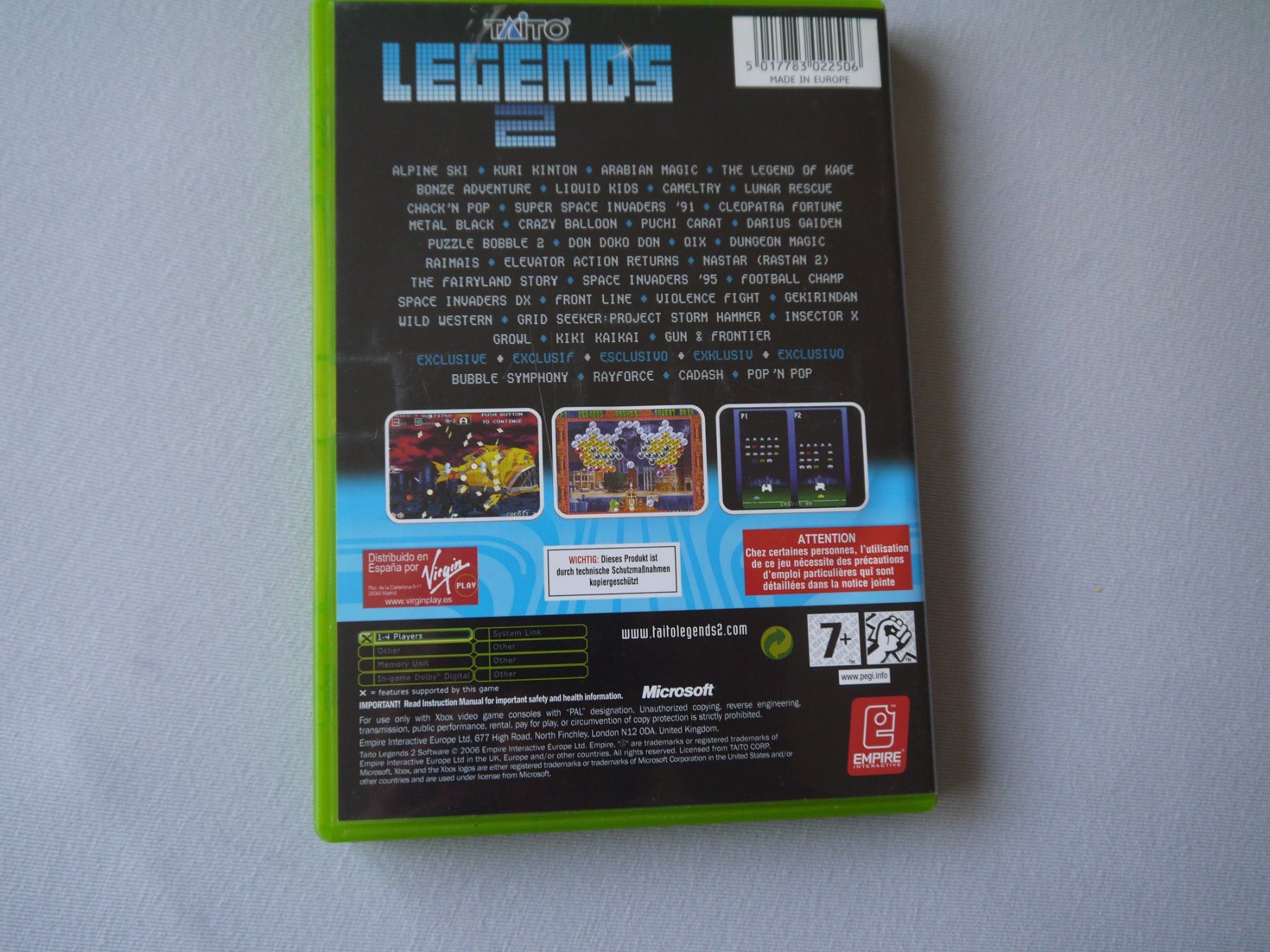 Microsoft Giochi: TAITO LEGENDS 2 - XBOX – Usato da Hagendorn venduto da Blaf 2