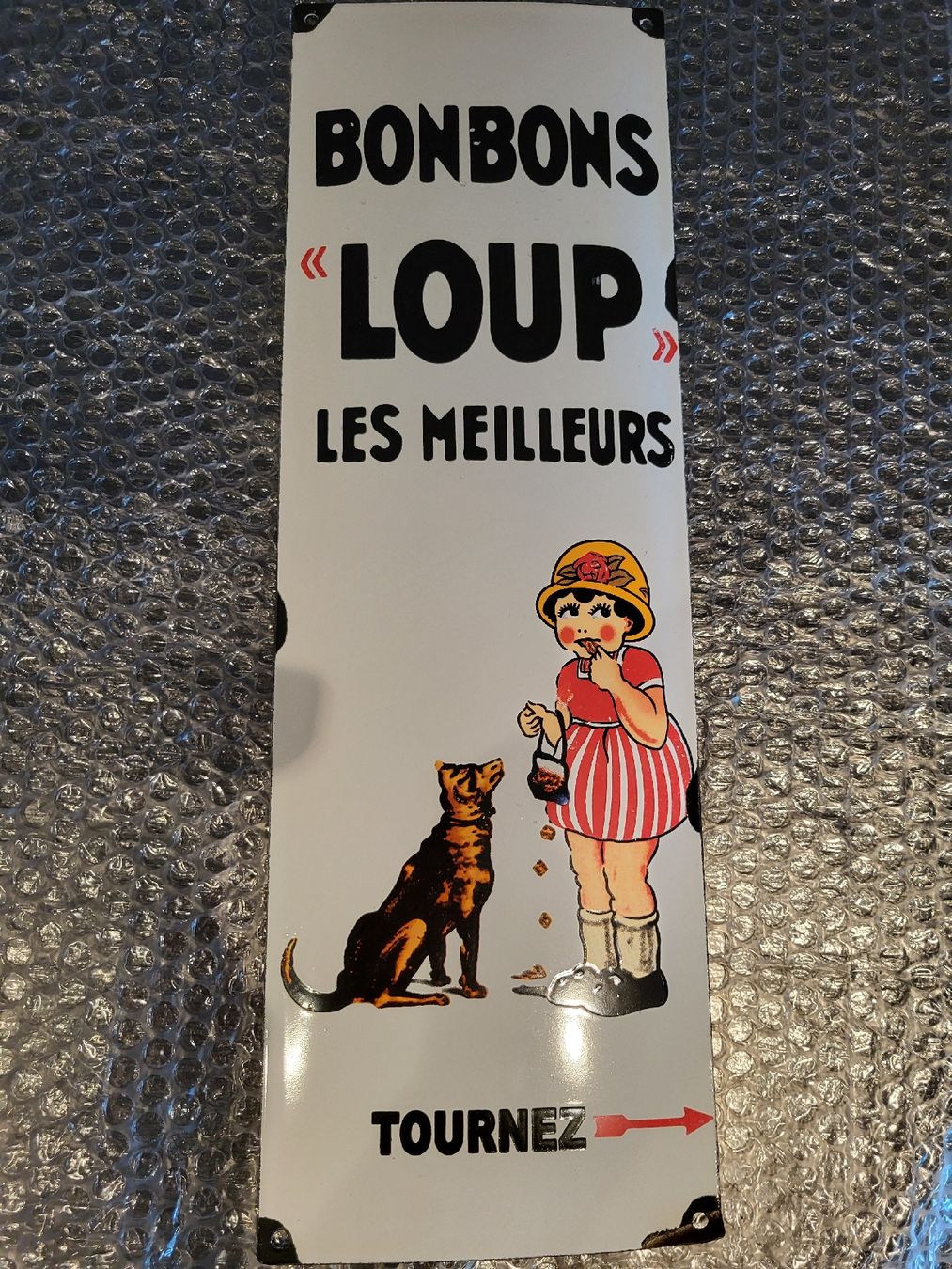 Schilder: Emailschild Bonbons Loup – Gebraucht aus Gutenswil von ghekko88 3