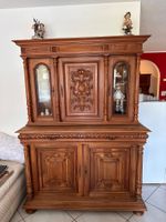 Holz Vitrine mit Gebrauchsspuren