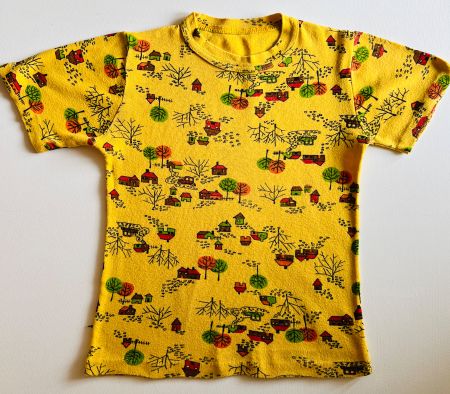 Vintage Kindershirt kurzarm. Anfang/Mitte 1970er Jahre.