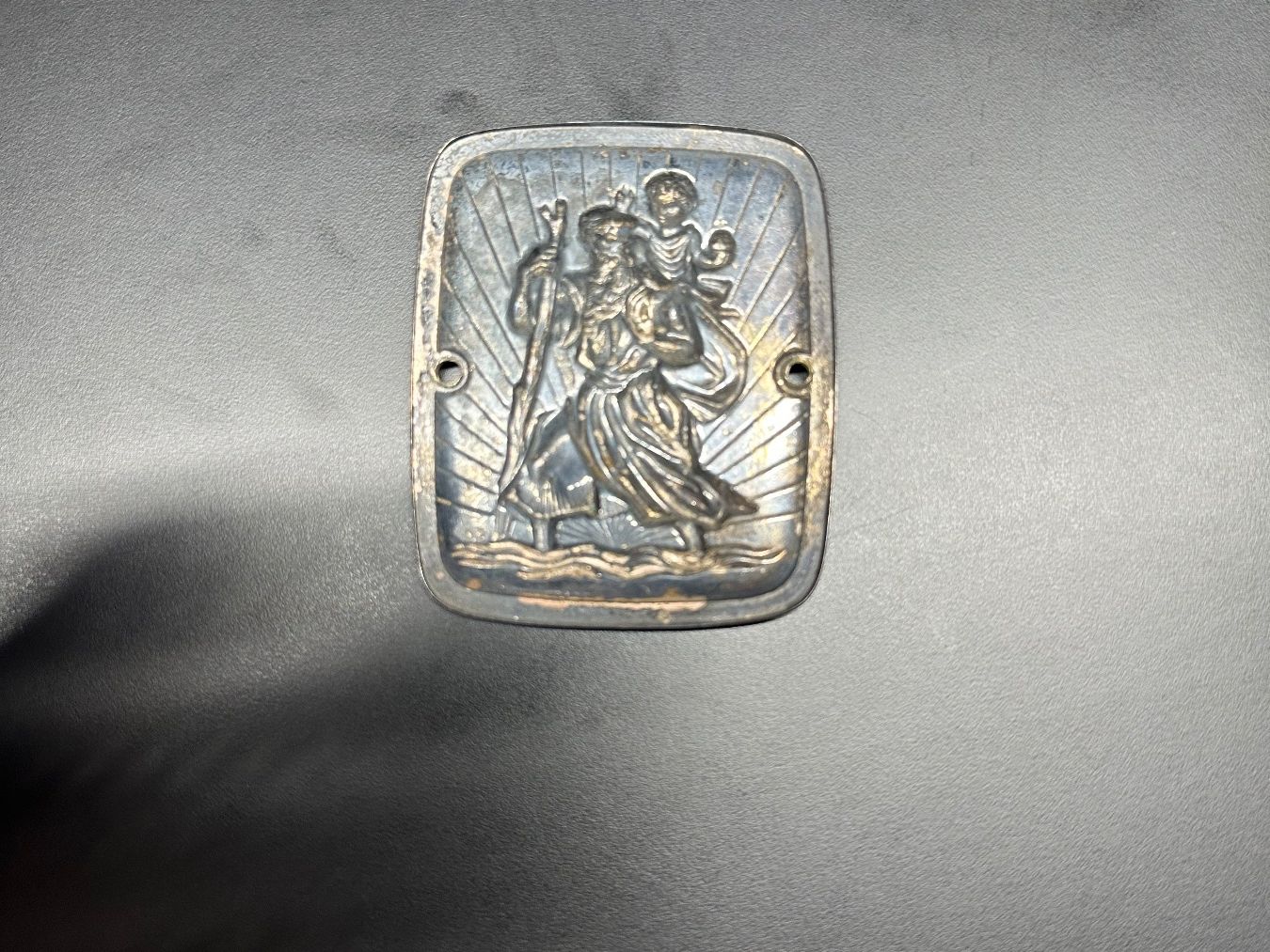Medaglie: Saint Christopher metal Plaque for collection – Usato da Mendrisio venduto da Ul_fonta 1