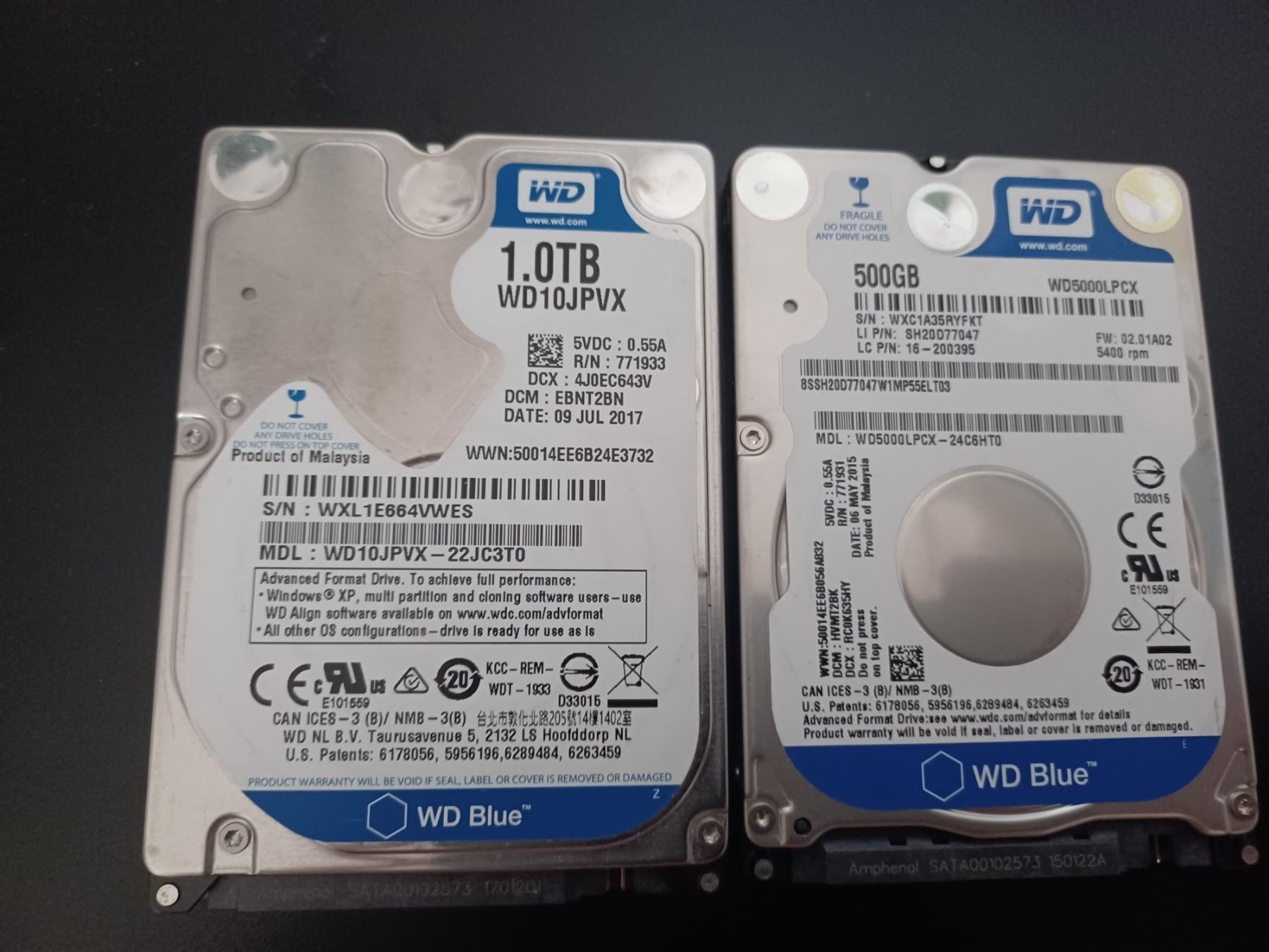 Western Digital Dischi rigidi: WD HDD 1.0 TB + 500 GB gebraucht – Usato da Daellikon venduto da Ebuffi