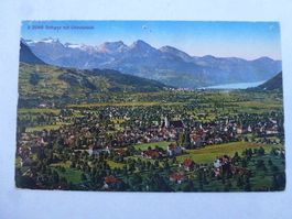 AK Schwyz mit Urirotstock 1932