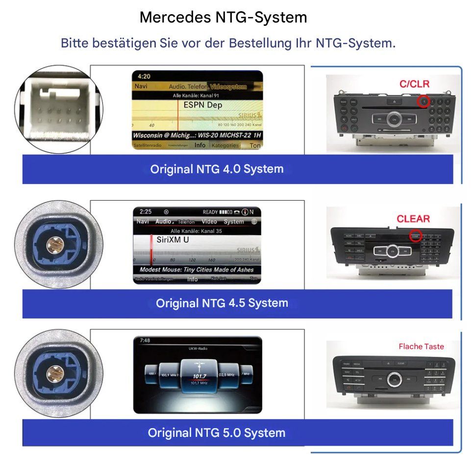 Lettore multimediale & Streamer: Mercedes W204 2011-2014 | 8.8" Touchscreen Multimedia Player – Nuovo e nell'imballaggio originale da Chur venduto da shop.chur 5