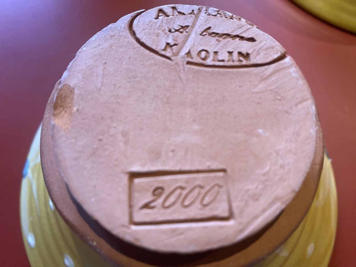 Ciotole: Bol Kaolin jaune, année 2000, parfait! – Usato da Lausanne venduto da Csamadhi 7