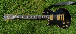 E-Gitarre für Linkshänder ähnlich Les Paul Style schwarz