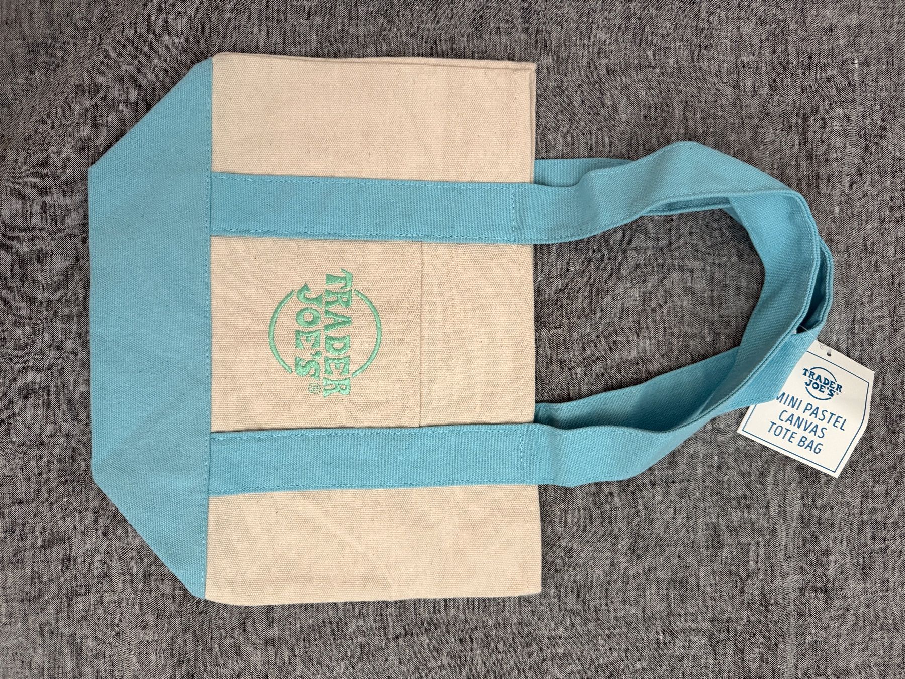 Taschen: Trade Joe's mini tote turquoise – Neu und originalverpackt aus Gockhausen von jdu_hzd2