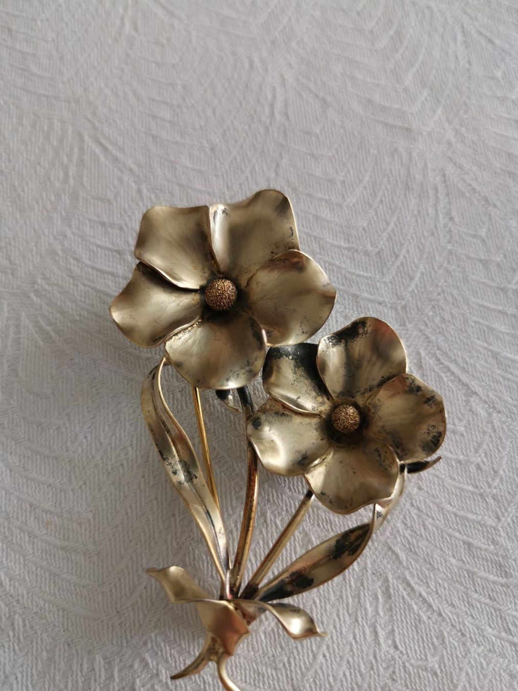 Broches & Aiguilles: GR. ANTIKE SILBER VERG. BLUMENBROSCHE 800 – D'occasion à Allschwil par Male54 1