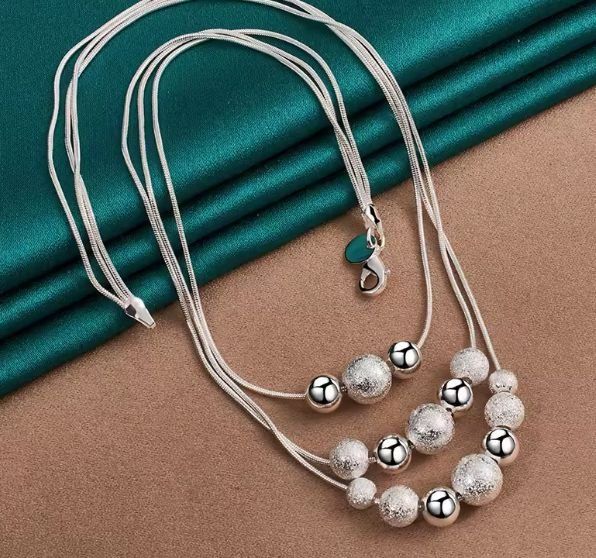 Catenine: Schöne Kette mit Anhänger, 925 versilbert – Nuovo (secondo la descrizione) da Grenchen venduto da dar_6d52 3