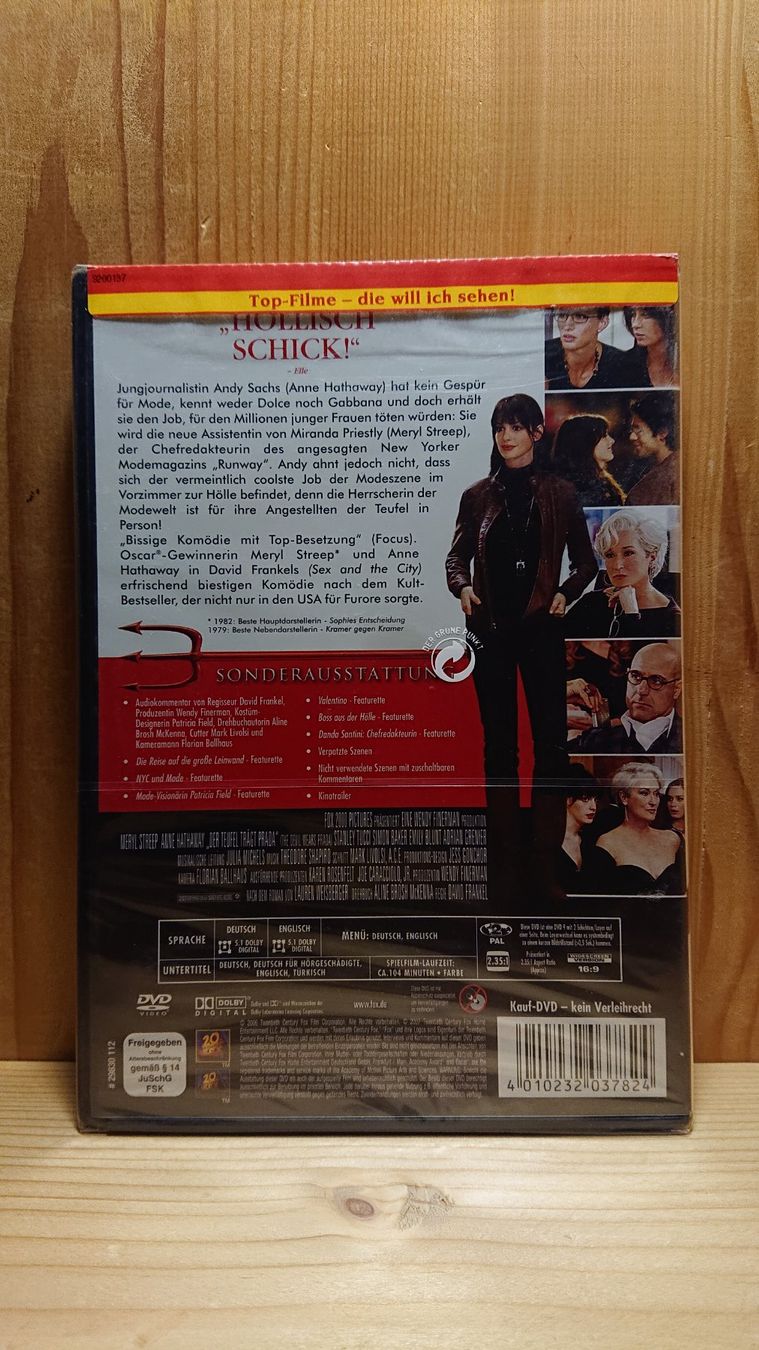 Tutti i DVDs: DER TEUFEL TRÄGT PRADA DVD mit Meryl Streep – Nuovo (secondo la descrizione) da Wilderswil venduto da Exebub 1