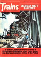 Zeitschrift Trains 11.1972, das wichtigste US-Eisenbahn-Heft