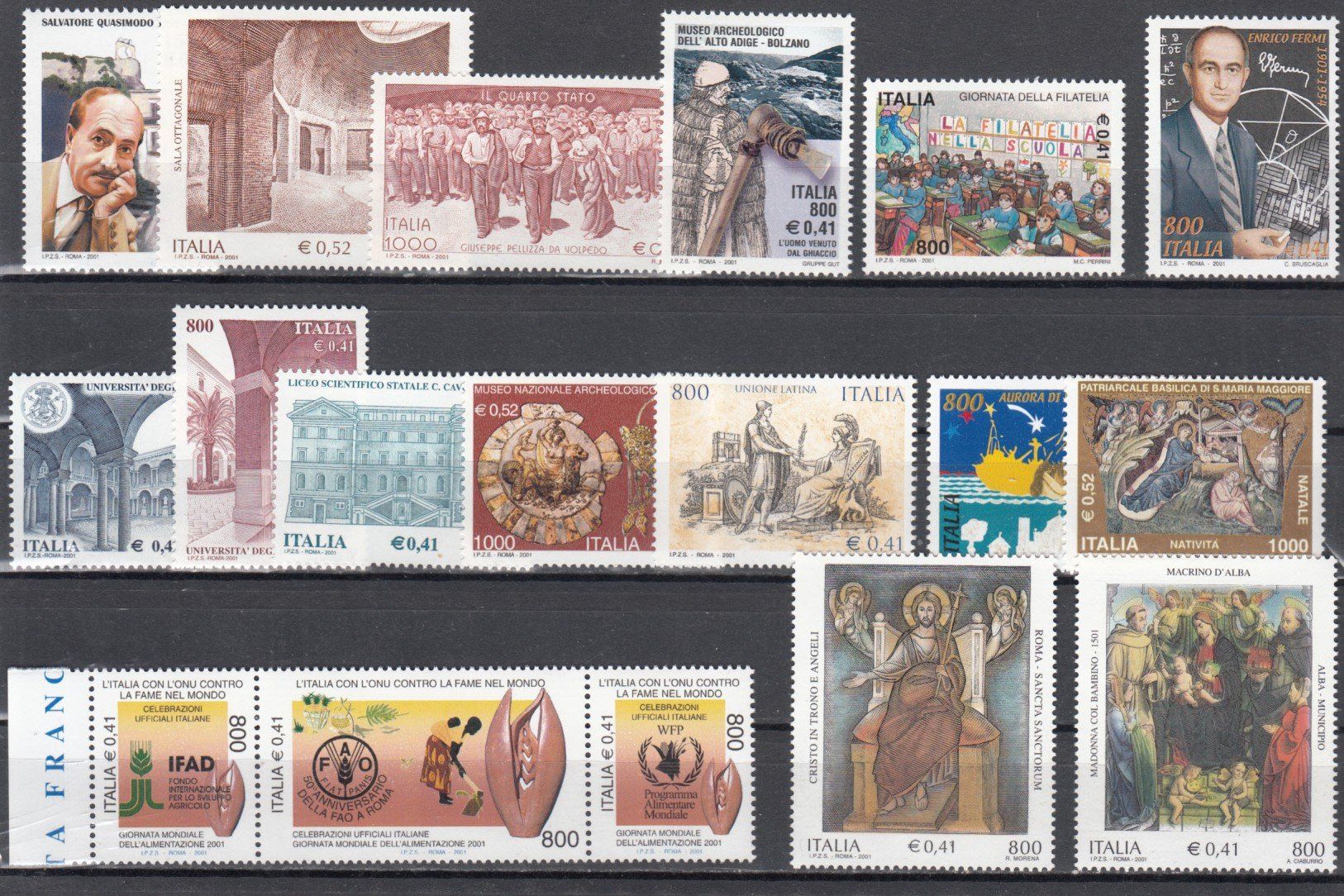 Tous les timbres: Italien 2001 postfrisch – D'occasion à Bürglen TG par StampGraf 4