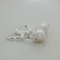 Creolen mit Perlen Charms Sterling Silber 925