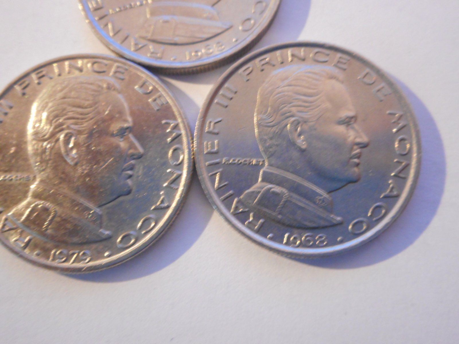 Tutti le monete: 3 x 1 Franc  Monaco – Usato da Kriegstetten venduto da pizlad2010 4