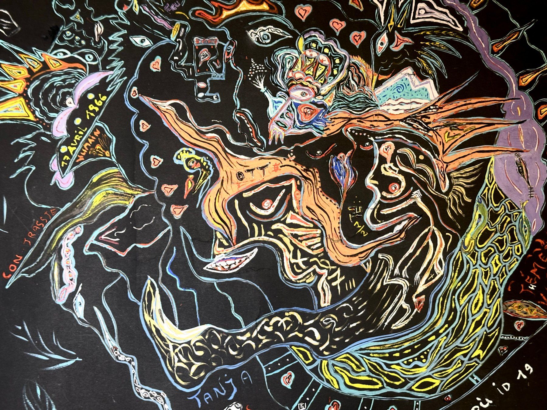 Tableaux: Peinture techniques mixtes sur papier. Signée – D'occasion à Morges par magicle 4