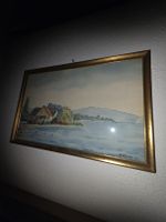 Aquarell von O.Nyfeler 1937 das Gemälde ist hinter einer PVC