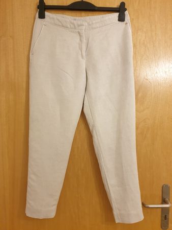 Pantalon d'été 36/38, écru, 56%viscose,44%lin, très bon état