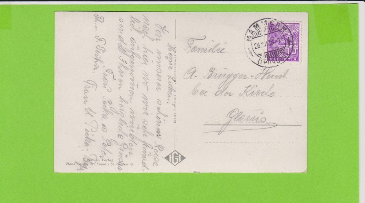 Cartoline postali: Mammern TG - alte Ansichtskarte 1936 – Usato da Vitznau venduto da Ropaku 1