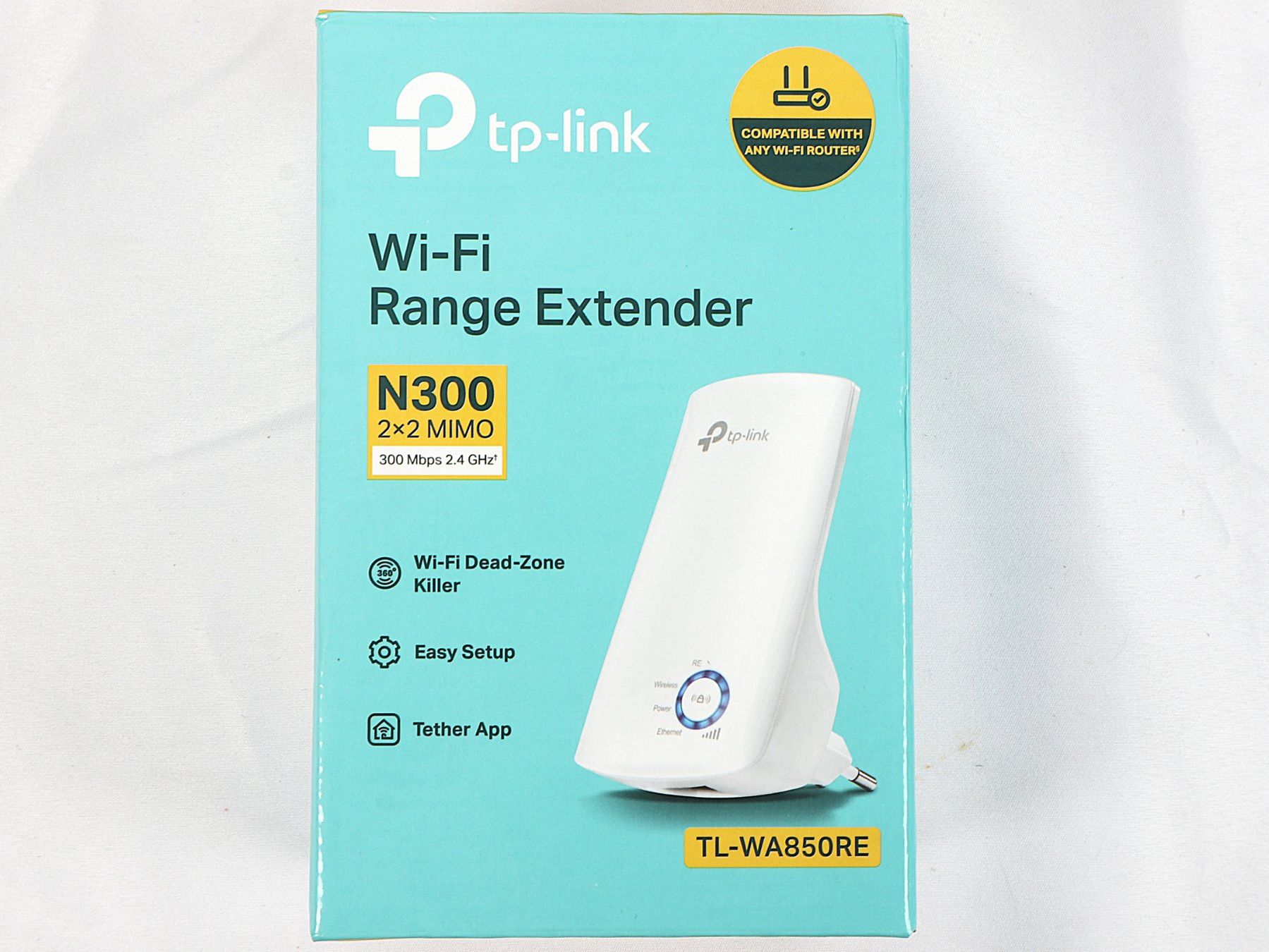 Verstärker: TP-Link 300 MbpsWi-Fi-Range Extender TL-WA850RE – Gebraucht aus Steinen von Restwert_Steinen