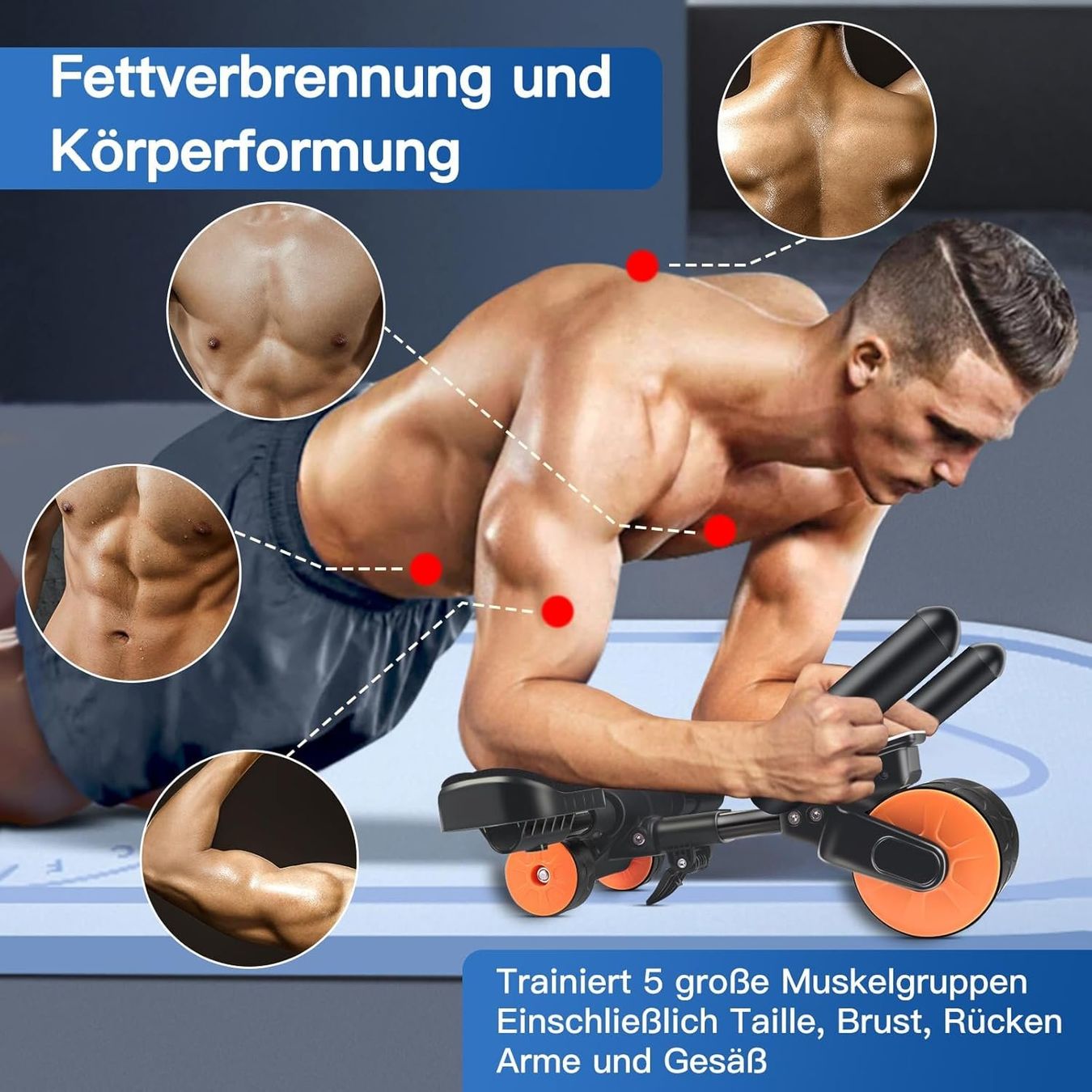 Hometrainer: Bauchrad Automatisches Rebound Ab Roller Core Training – Neu und originalverpackt aus St. Gallen von sch_zsz7 3
